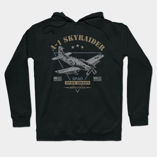 A-1 Skyraider "SPAD" Hoodie by Military Style Designs